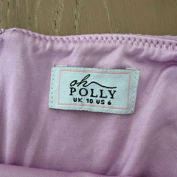 Oh Polly Pink Beaded Two-Piece Skirt Set - Picture 6 of 7